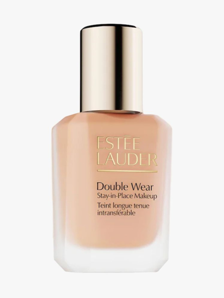 Estee Lauder Double Wear Stay-in-Place Foundation in branded component on a light gray background