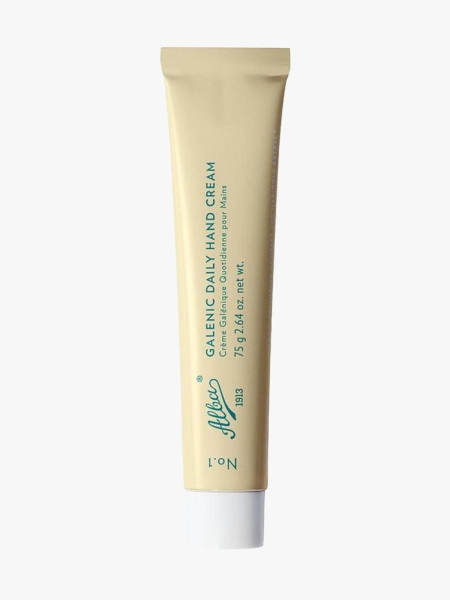 Alba 1913 Galenic Daily Hand Cream in branded tube component on a light gray background